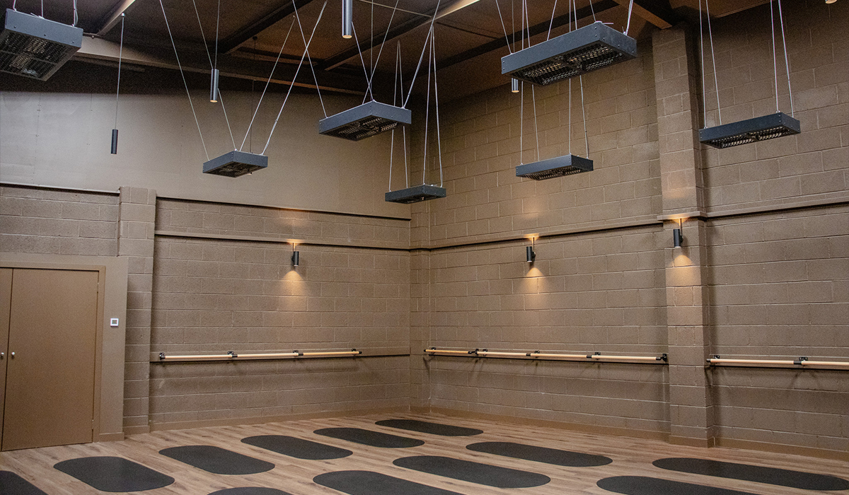 Herschel infrared heaters installed in The Holistic Warehouse wellness studio